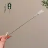 Grampo elegante e versátil de ginkgo para cabelos finos, grampo em U de nicho para a parte de trás da cabeça, grampo em forma de crescente