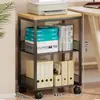 Estante para impresora, estantería para el hogar, organizador de libros usados, estante de almacenamiento de archivos de papel A4 de varias capas para oficina