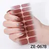 Fábrica Zhengxiang Personalizado Oem Gradiente Rosa Cebola Arco-Íris Película para Esmalte de Unha Adesivos de Nail Art 3D Europeus e Americanos Temu Adesivos de Unha Odm
