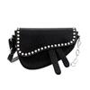 Bolsas para Mujer 2025 Nueva Moda Tendencia Brillante con Pedrería Bolso de Hombro Simple Elegante Cadena Cruzado Pequeño Cuadrado para Mujer