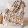 Malha Jacquard Cobertor Pingente Bola Cobertor Xale Lã Cobertor Nap Cobertor Decorativo Sofá Cobertor Cobertor Cobertor Cobertor