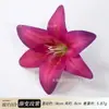 Cabeza de flor de lirio artificial 3D realista, accesorio para el cabello Hanfu, materiales para manualidades DIY, accesorio para fotos de boda, guirnalda de flores, arreglo floral