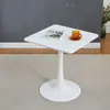 Mesa Redonda Pequeña Mesa Moderna de Recepción y Feria Mesa y Silla Nórdica para el Hogar Balcón Dormitorio Mesa de Café de Cabecera Mesa de Comedor Tulipán