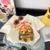 Ropa Infantil [Muñeco 3D] Verano Algodón Puro Camiseta de Manga Corta Infantil Estampada Suelta Versátil Dibujos Animados Ropa Infantil