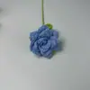 Flor de Rosa de Lana Tejida a Mano con Punta Transfronteriza Mueble Terminado Puesto de Mercado Nocturno Ramo Tejido a Crochet de Lana