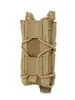 Bolsa Táctica Exterior Tiger 9mm de un Solo Cargador Elástica con Accesorios Molle de Liberación Rápida Bolsa Funcional Bolsa de Almacenamiento