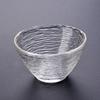 Tazas de té de vidrio estilo japonés con impresión de logotipo, tazones de té Kung Fu, tazas con textura martillada, tazas de degustación, juegos de té de cristal, venta al por mayor del fabricante