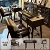 Gabinete de almacenamiento para arte de uñas vitrina juego de mesa y silla para arte de uñas silla para arte de uñas estilo vintage gabinete de almacenamiento de madera maciza gel para uñas