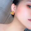 Pendientes de estilo frío para mujer, con personalidad, sencillos, geométricos, coreanos, con hebilla triangular, combinables con todo el verano 2022