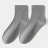 Calcetines planos de color liso para mujer hasta la mitad de la pantorrilla, alto contenido de algodón, calcetines de invierno y otoño hasta la mitad de la pantorrilla para mujer, Industria de Calcetines Zhuji
