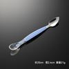 Cuchara de Silicona de Acero Inoxidable Aien 304 Cuchara de Doble Cabeza para Puré de Frutas Raspador para Suplemento Alimenticio de Frutas para Bebé Cuchara Suave Vajilla para Alimentación