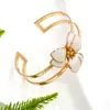 Pendientes de Flor de Goteo de Aceite con Diseño Simple de Nicho Transfronterizos Europeos y Americanos, Collar, Pulsera de Joyería de Mano Estilo Bosque Resort para Mujeres