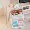 Porta lapiceros Estante de almacenamiento Oficina Gran capacidad Cesta de almacenamiento para papelería Papelería Escritorio Estante de almacenamiento multifuncional