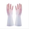 Guantes delgados de goma impermeables para lavar platos de primavera y verano, de hadas bicolor, para limpieza de cocina y baño, de látex para lavar ropa