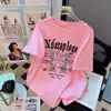Camiseta Branca de Algodão Puro Manga Curta Estilo Retrô Americano para Mulheres Verão 2025 Nova Camiseta de Verão Solta Tamanho Grande Top