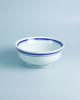 Tigela de cerâmica azul escuro com linha linha tigela invertida porcelana de hotel tigela de arroz tigela de macarrão tigela de sopa