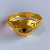 Moda Retro Europea y Americana Serie de Rasgos Faciales Ojos Nariz Labios Pulsera Lujo Accesible Gama Alta Pulsera Ojo del Diablo Tendencia