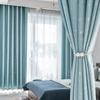 Tecido para Cortina Atacado Sob Medida Produtos Acabados Alto Nível Janela de Sacada Sala de Estar Varanda Quarto Isolamento Térmico Blackout Casa para Alugar Moderno