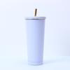 Taza de paja Phnom Penh de acero inoxidable 304 transfronteriza, portátil para exteriores, para coche, para frío, para hielo, taza de café