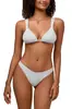 Maiô Duas Peças Estilo Novo para Mulheres, Exportação para Europa e América, Conjunto Biquíni, Cor Sólida, Costas Nuas, Moda Praia Sexy Hot Girl
