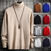 Comércio exterior novo suéter masculino coreano gola alta pulôver manga comprida suéter juventude slim top base