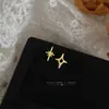 Pendientes asimétricos únicos con forma de mini estrella, plateados, estilo AB, adecuados para el uso diario, para ir al trabajo y para dormir sin necesidad de quitárselos, pendientes para estudiantes
