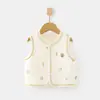 Chaleco Cálido para Bebé Otoño e Invierno Chaleco Acolchado para Bebé Chaleco Chaleco para Niños Top de Protección para el Vientre de Algodón Puro para Recién Nacido