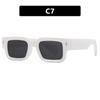 Gafas de sol beige con montura pequeña, gafas de sol de moda para hombre europeas y americanas, gafas de sol decorativas con remaches personalizadas, alta calidad, pasarela
