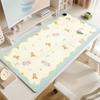Alfombrilla de ratón calefactable estilo crema, almohadilla calentadora de escritorio extragrande para niñas, almohadilla calentadora de manos para escritorio de computadora de oficina de aspecto elegante