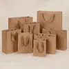 Sacolas de Compras de Roupas em Estoque, Sacolas Tote de Papel Kraft Branco, Sacolas de Embalagem com Logotipo Impresso Atacado, Sacolas Tote de Papel
