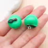 20 Tipos de Divertidos Verdes Imitación Realista de Sandía, Champiñón, Guisante, Caramelo de Naranja Verde, Helado Colgantes de Resina Accesorios para Joyería DIY
