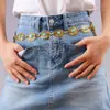 Cadena de Cintura para Mujer Amazon Flor Turquesa Estilo Occidental Moda Versátil Cadena de Cintura de Metal Cadena de Cintura Estilo Bohemio para Mujer
