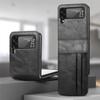 Funda Plegable para Teléfono Samsung ZFlip3 Patrón Caballo Loco Retro Tapa Flip Multi-Tarjeta Cubierta Trasera para Tarjetas Cubierta Protectora de 4ª Generación