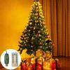 Luces de línea de cuero verde oscuro nuevas transfronterizas anillo luces luces de techo árbol de Navidad luces de decoración de árbol colgantes cadena LED parpadeante