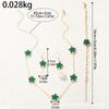 CDD moda coreana de tres piezas temperamento dulce doble cara flores de nácar trébol de cuatro hojas cinco flores suministro transfronterizo