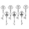 11g directo de fábrica accesorios para joyería DIY al por mayor aleación retro plata antigua corona ratán hombre accesorios para llaves