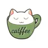 Insignia de Serie de Animales Taza de Té Dibujos Animados Gato/Capibara/Serpiente/Patrón Sost Creativo Broche Estilo Lindo Accesorios