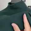 Capa base cálida de otoño e invierno, se puede usar como top exterior, De Rong, cuello semi-alto, unisex, manga larga, comercio exterior transfronterizo, camiseta de talla grande