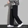 Calças casuais para homens, de venda quente transfronteiriça, em estoque, calças cropped finas de primavera/verão no tornozelo, calças pantalona versáteis e que afinam
