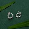 Pendientes de plata de ley 925 con forma de luna y diamantes para mujer, de estilo europeo y americano, con diseños transfronterizos, joyas de plata personalizadas para celebridades de Internet al por mayor.