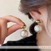 Nuevos Aretes Simples Franceses Retro de Perla de Algodón 2023 Nuevos Aretes Estilo Hong Kong con Elegancia Suave