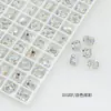 Rinestones Brillantes para Uñas Dongzhou 8*6MM Rectangulares Octagonales de Fondo Puntiagudo Rinestones Accesorios para Aretes DIY Nuevos Rinestones de Cristal K9