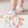 [Nuevo Producto] Calcetines para Niña Rosas Dulces y Lindos Calcetines de Media Caña Transpirables Absorbentes de Sudor para Primavera y Verano Transfronterizos
