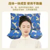 Almohada de una pieza con cáscara de trigo sarraceno, Almohada individual desmontable para el cuello, Almohada cilíndrica de artemisa para cuatro estaciones para ayudar al sueño, Almohada de cáscara de trigo sarraceno
