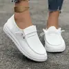Zapatos Casuales de Talla Grande para Mujer sin Cordones para Exportación, Nuevos Mocasines Planos de Caña Baja Estilo Europeo y Americano Primavera y Otoño 2025