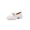 Mocasines cómodos para mujer, de piel auténtica, con hebilla de caballo, estilo centro comercial, primavera 2023, 3881