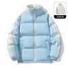 Chaqueta de algodón reversible, engrosada y con forro polar para actividades invernales al aire libre, con cuello alto y diseño reversible, adecuada para hombres