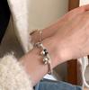 Pulsera de Plata de Ley S925 Vintage con Cuentas Verdes Ricas Inmediatamente para Mujer Exquisita Sensación de Alta Gama para Regalar a la Novia Pulsera Nueva
