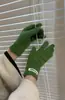 Nuevos Guantes Cálidos de Punto Engrosados para Mujer en Otoño e Invierno Estudiantes Color Sólido Guantes sin Dedos para Pantalla Táctil Venta al por Mayor