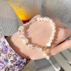 Pulsera de Perlas Naturales de Agua Dulce Super Hada Diseño Nicho Francés ins ~ Pulsera Dulce Elegante de Uso Mixto Regalo para Novia